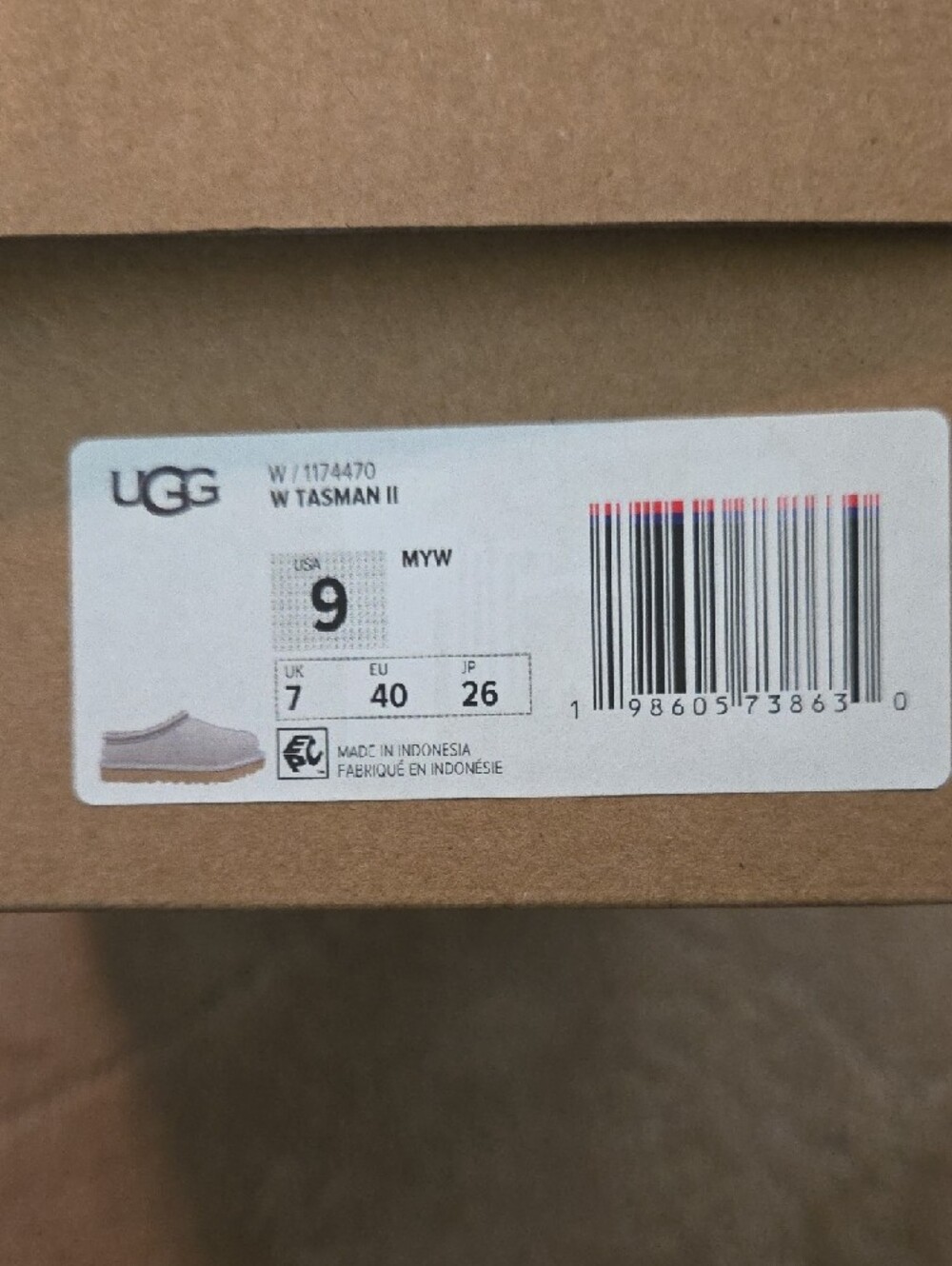 UGG Light Blue Suede Shearling Slip-On Clogs - Picture 3 of 5